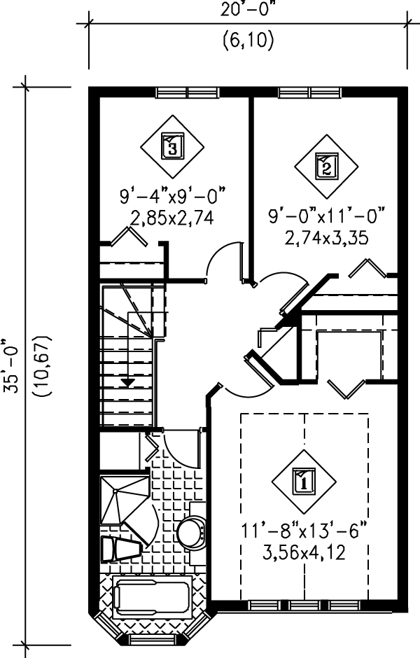 upper floor house blueprint