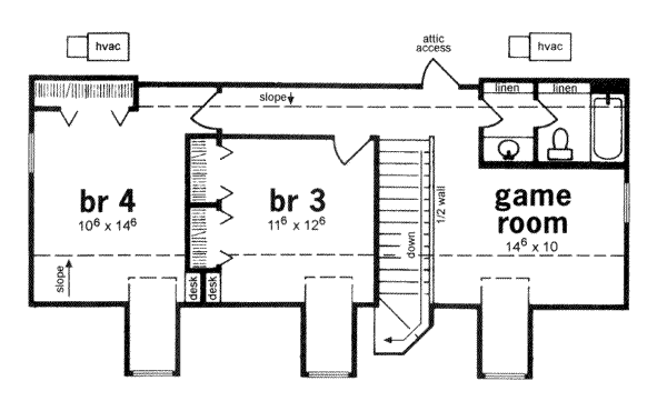 upper floor house blueprint