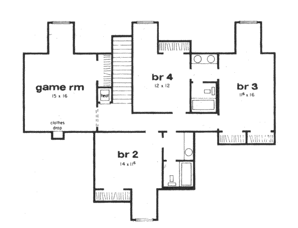 upper floor house blueprint