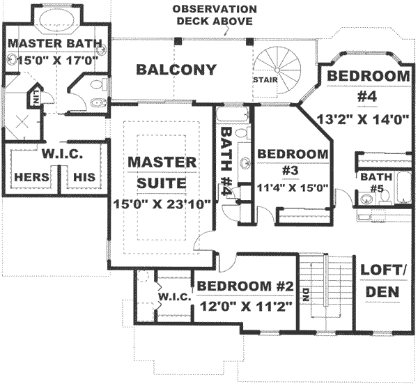 upper floor house blueprint