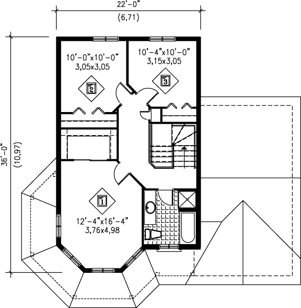 upper floor house blueprint