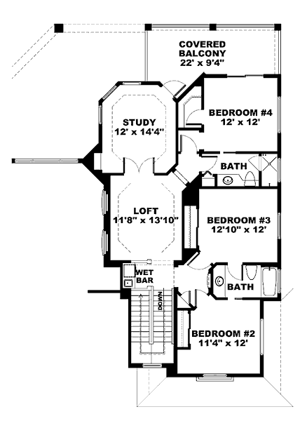 upper floor house blueprint