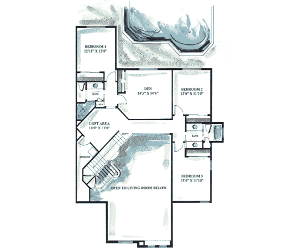 upper floor house blueprint