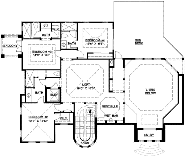 upper floor house blueprint