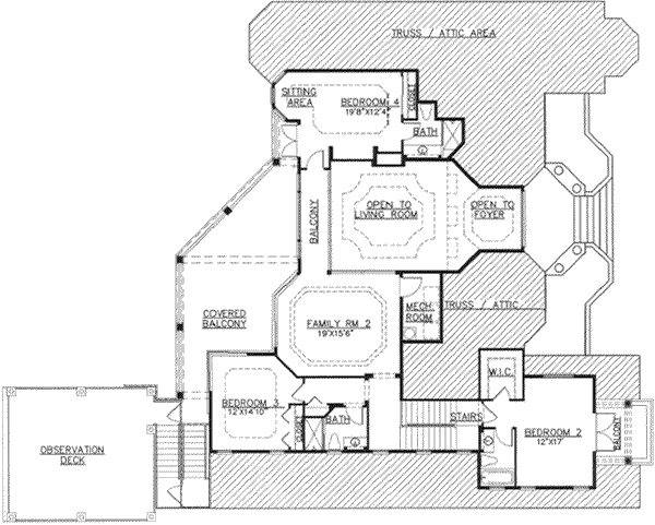 upper floor house blueprint