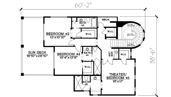 upper floor house blueprint