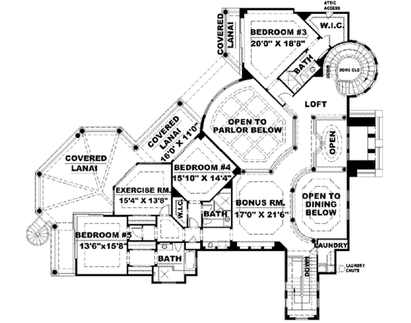 upper floor house blueprint
