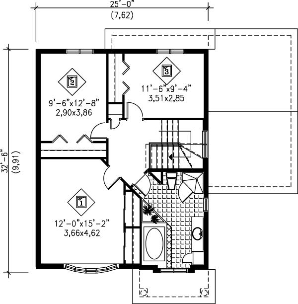 upper floor house blueprint