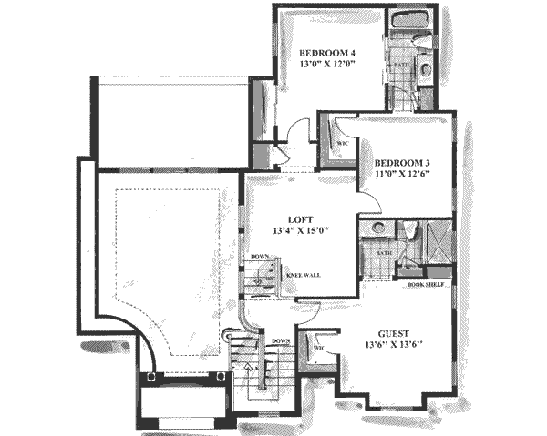 upper floor house blueprint