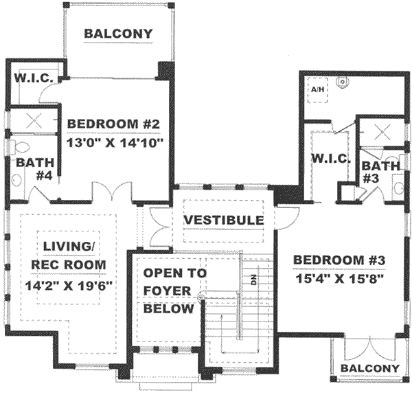 upper floor house blueprint