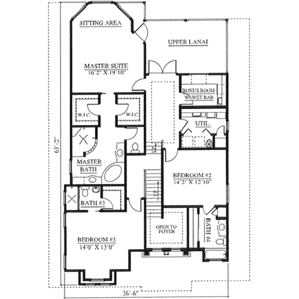 upper floor house blueprint