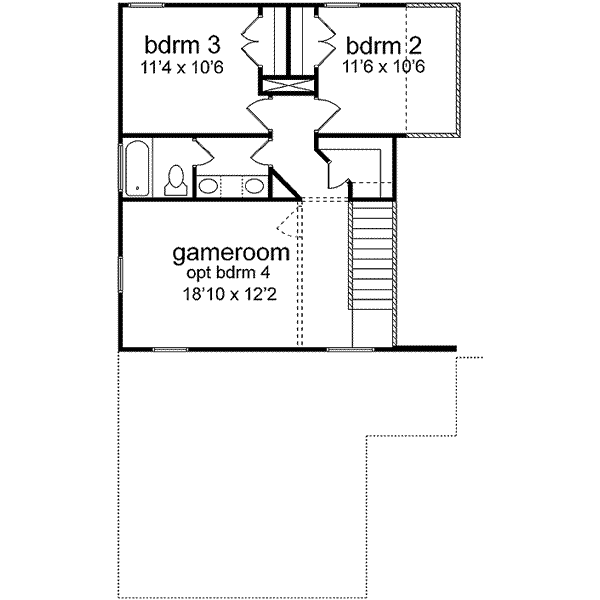 upper floor house blueprint