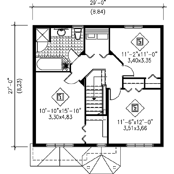 upper floor house blueprint