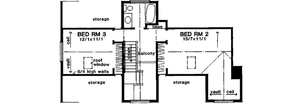 upper floor house blueprint