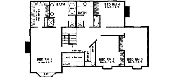 upper floor house blueprint