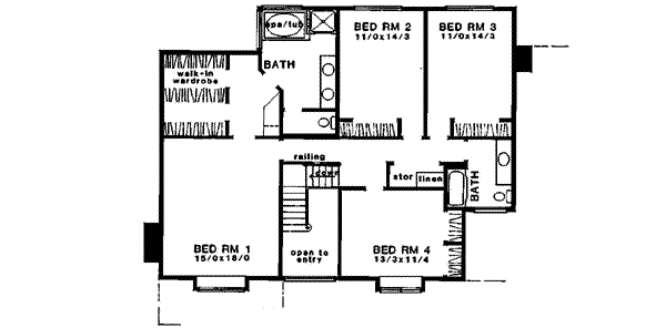 upper floor house blueprint