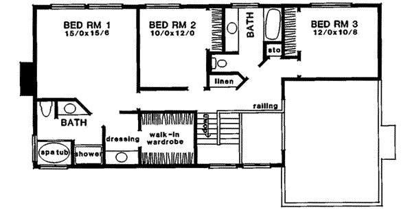 upper floor house blueprint