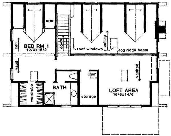 upper floor house blueprint