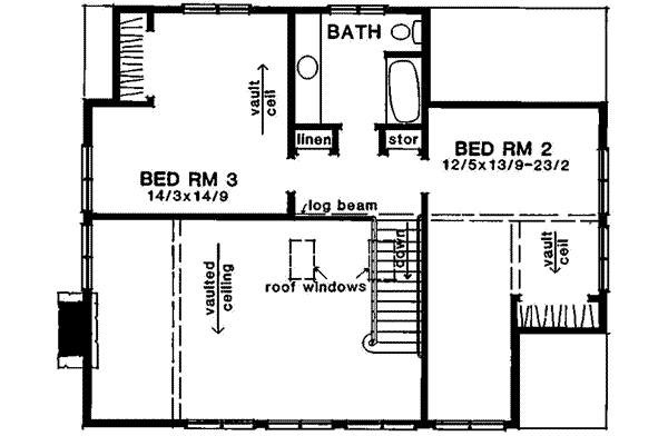 upper floor house blueprint