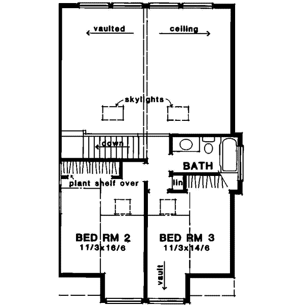 upper floor house blueprint