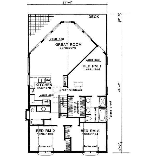 upper floor house blueprint