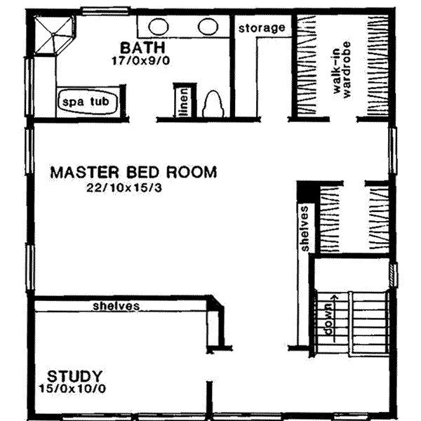upper floor house blueprint