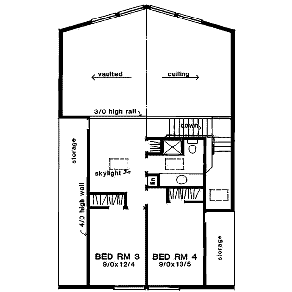 upper floor house blueprint