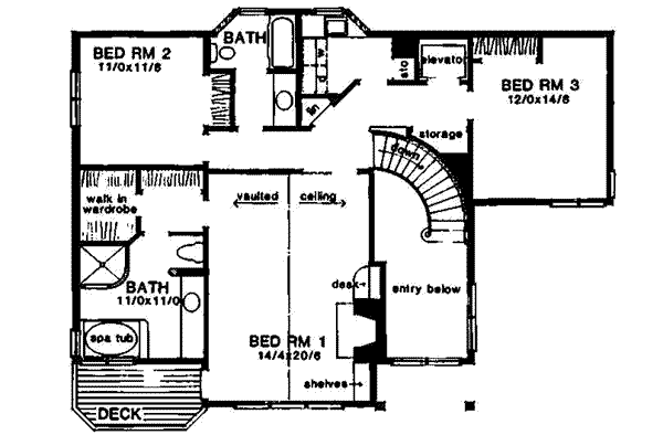 upper floor house blueprint