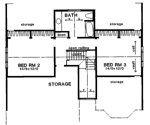 upper floor house blueprint