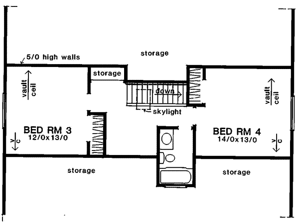 upper floor house blueprint