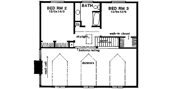 upper floor house blueprint