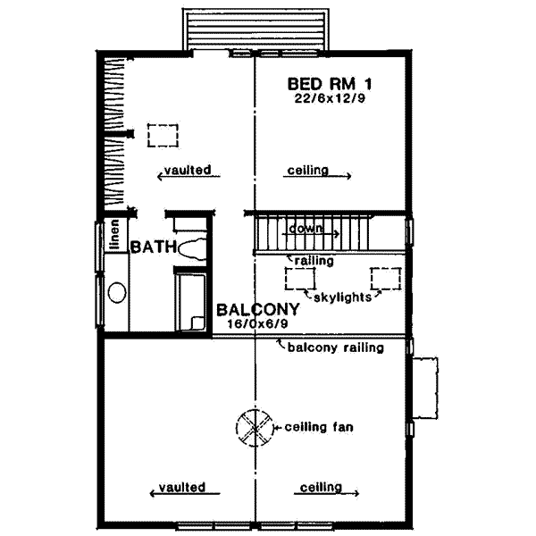 upper floor house blueprint