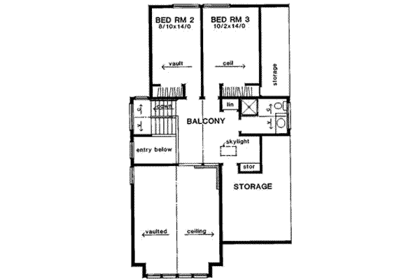 upper floor house blueprint