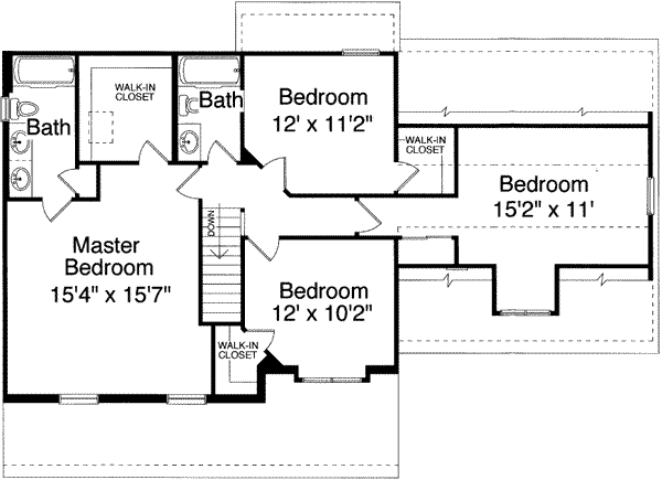 upper floor house blueprint