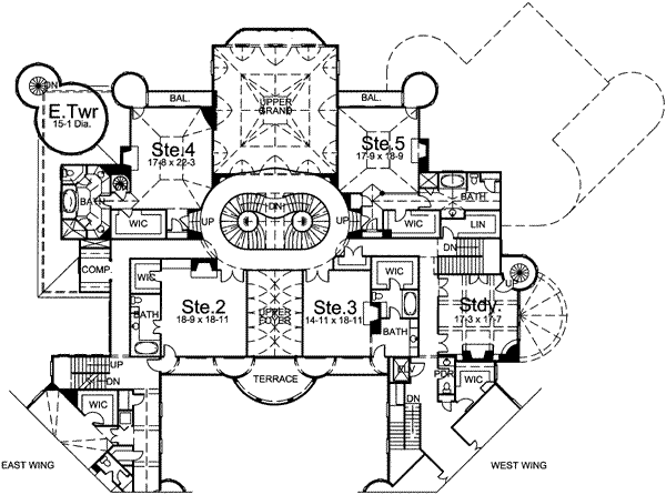 upper floor house blueprint
