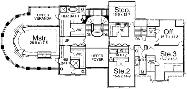 upper floor house blueprint
