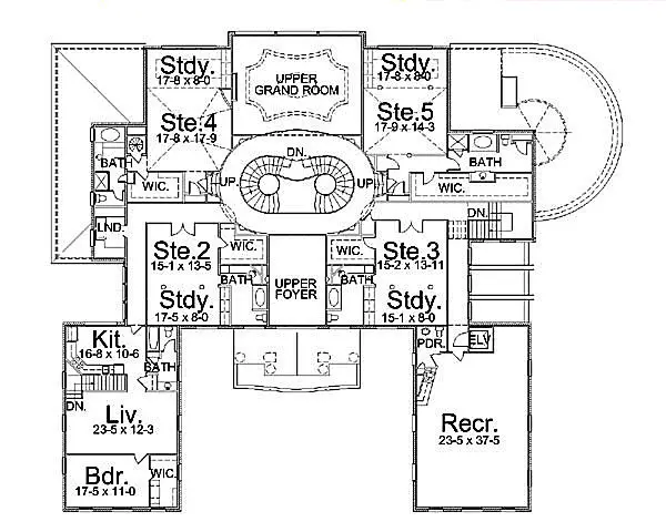 upper floor house blueprint