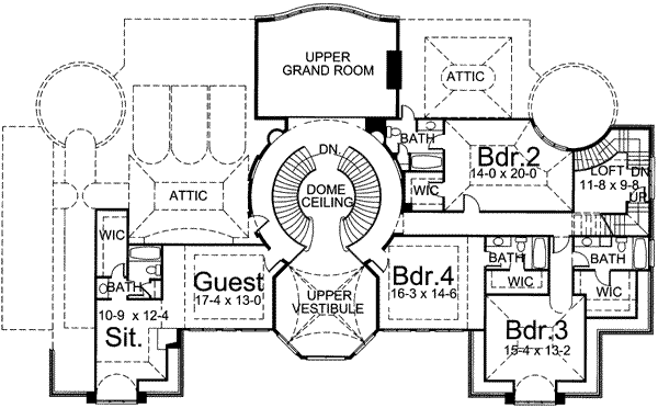 upper floor house blueprint