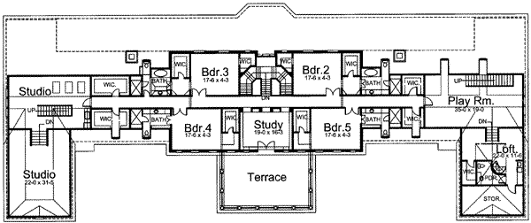 upper floor house blueprint