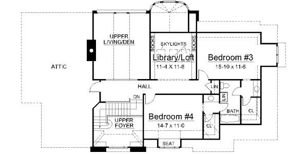 upper floor house blueprint
