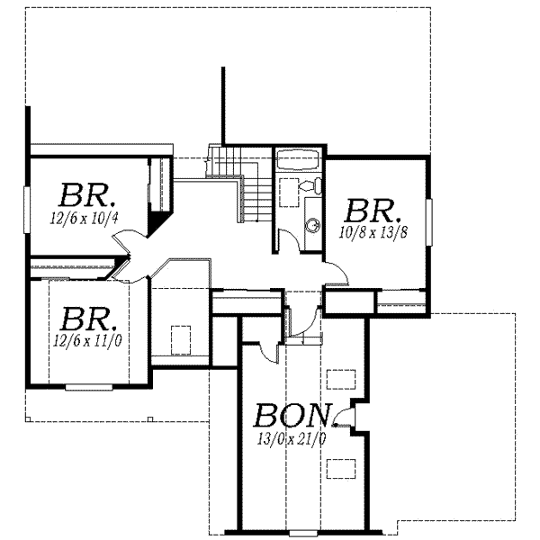 upper floor house blueprint