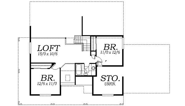 upper floor house blueprint