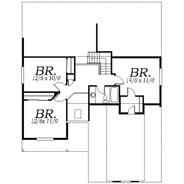 upper floor house blueprint