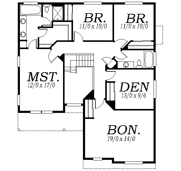 upper floor house blueprint