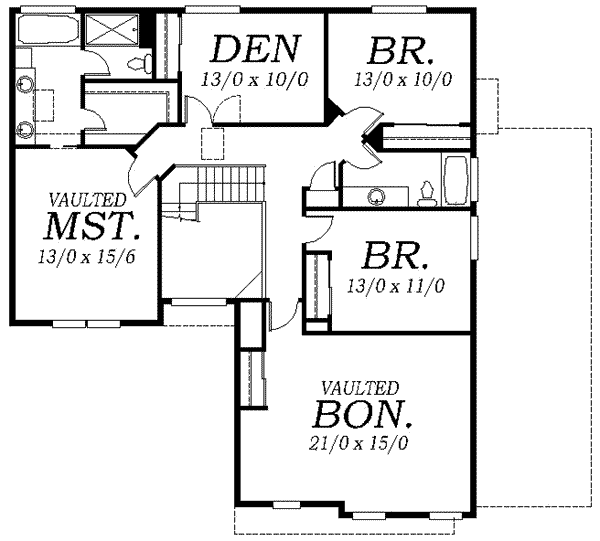 upper floor house blueprint