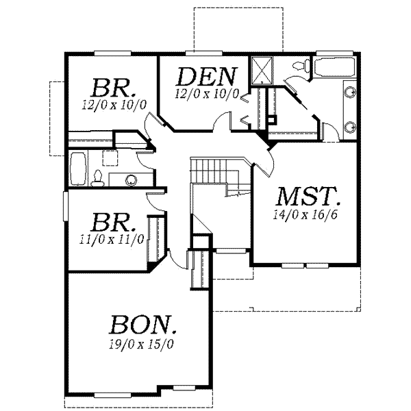 upper floor house blueprint