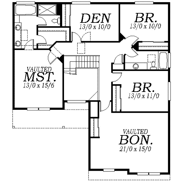 upper floor house blueprint