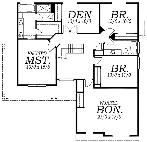 upper floor house blueprint