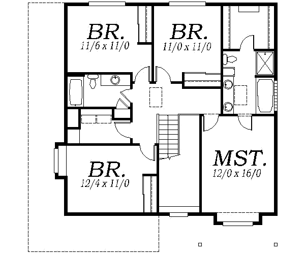 upper floor house blueprint