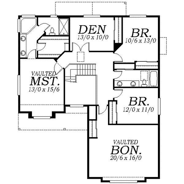 upper floor house blueprint